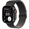 Apple Watch Ultra 3 49mm Black Titanium Case Milanese Loop Black L AWUB3-49